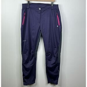 Little Donkey Andy Women XL Softshell Hiking Pants Purple Windproof Fleece Lined